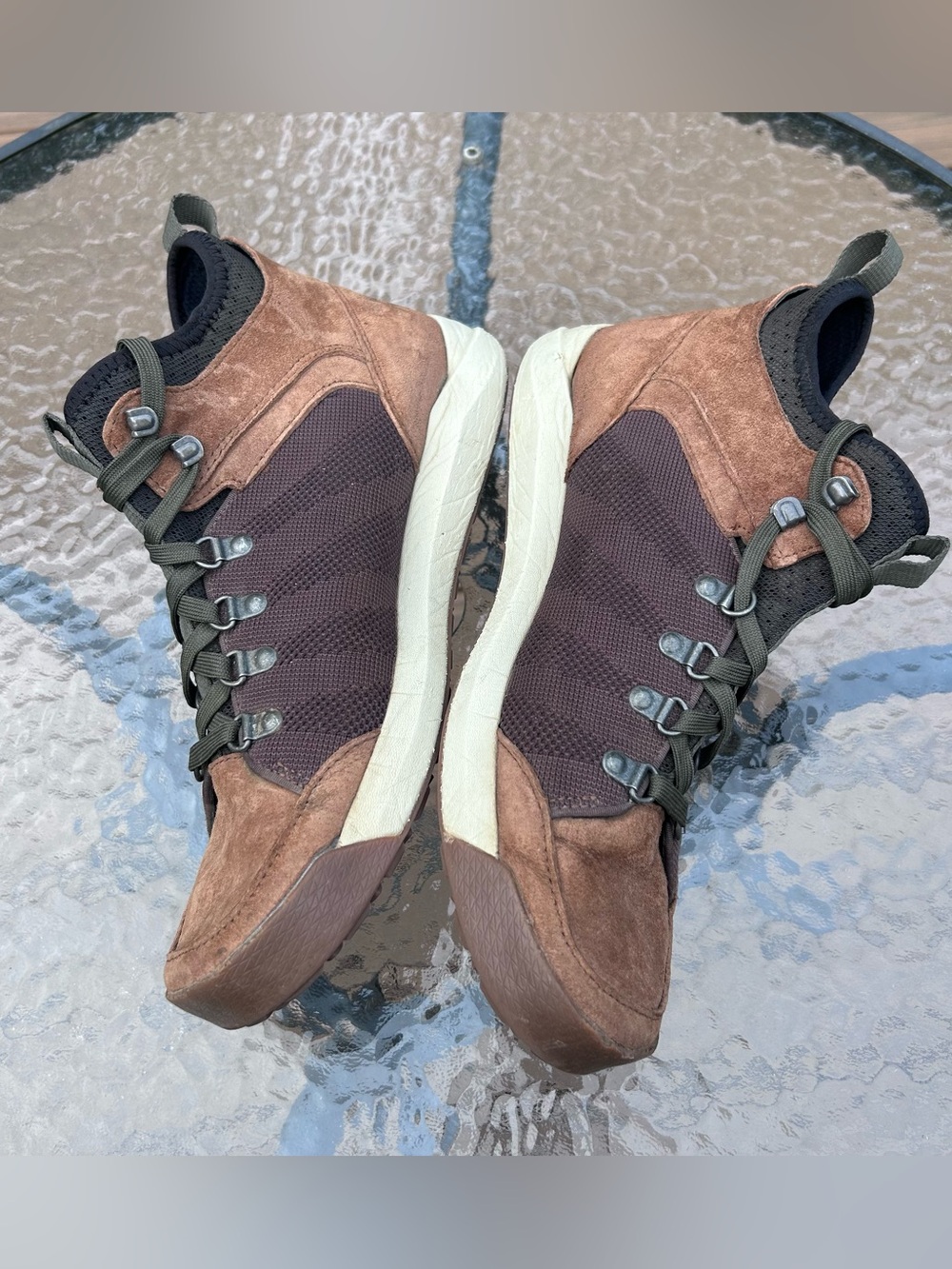 LL Bean Men’s Size 10.5 Vista Hiker Mid Boots Brown Suede Leather & Mesh